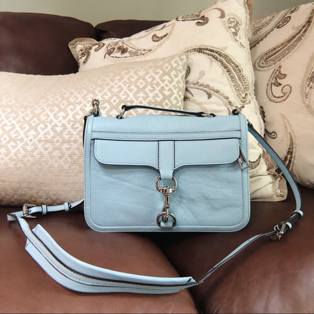 NEW REBECCA MINKOFF Baby Blue Handbag & Crossbody